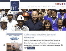 Tablet Screenshot of ild.org.pe